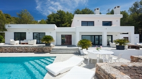 Modern Ibiza villa for rent at Cala Tarida - San Jose