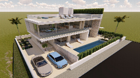 Very nice modern house of 250 m2 with sea views in Ses Torres
