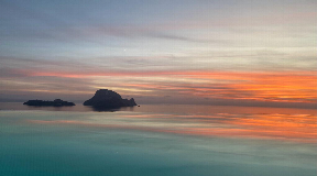 Modern terraced house for sale with a panoramic breathtaking view to the sea and Es Vedra