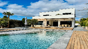 Newly revamped and uniquely designed villa boasting a neo-industrial aesthetic in San Jordi