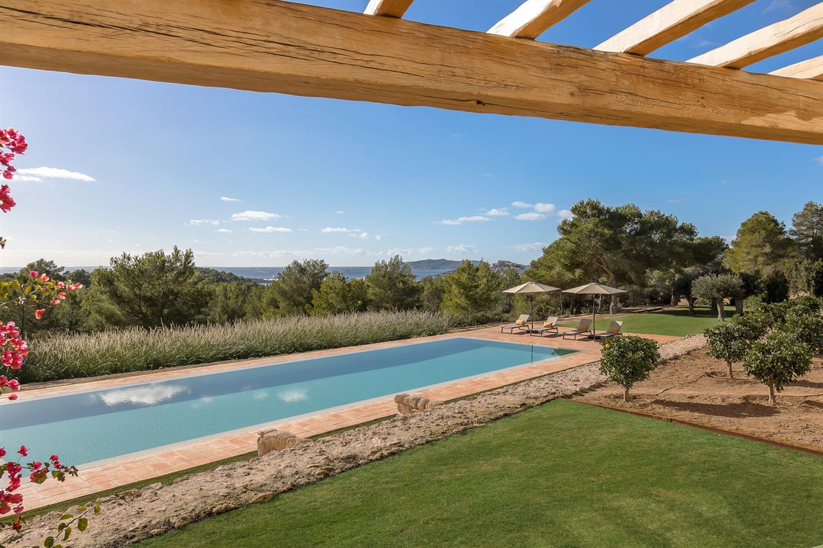 Blakstad finca in ibiza hills with sea views
